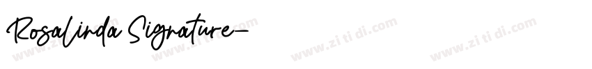 Rosalinda Signature字体转换